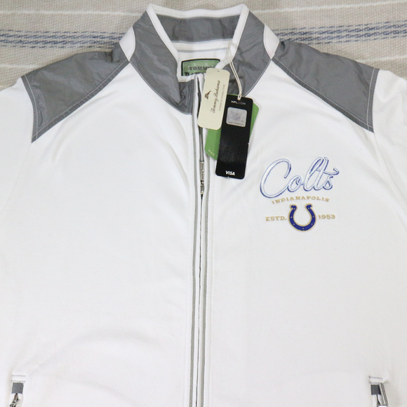 Indianapolis Colts TOMMY BAHAMA Zip Jacket NEW - Picture 2 of 8
